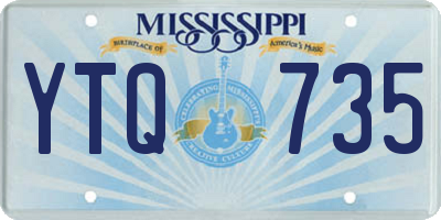 MS license plate YTQ735