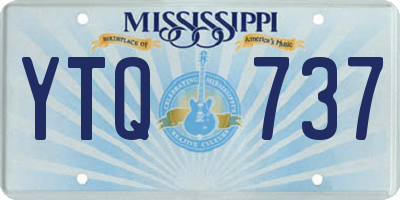 MS license plate YTQ737