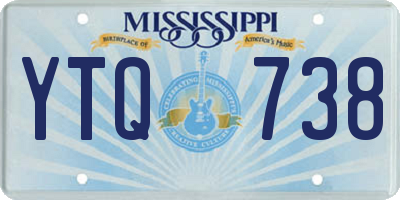 MS license plate YTQ738
