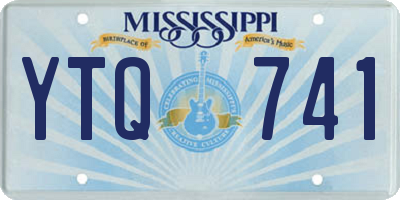 MS license plate YTQ741