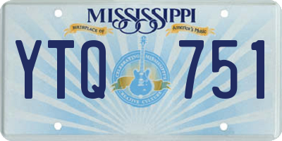 MS license plate YTQ751