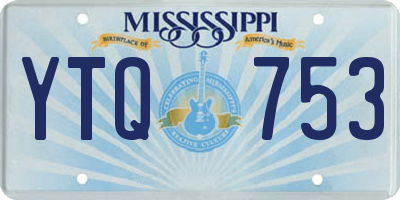 MS license plate YTQ753