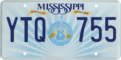 MS license plate YTQ755