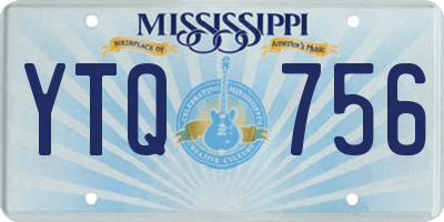 MS license plate YTQ756