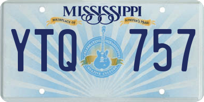 MS license plate YTQ757