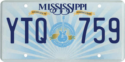 MS license plate YTQ759