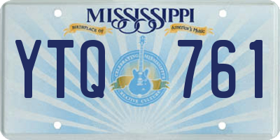MS license plate YTQ761