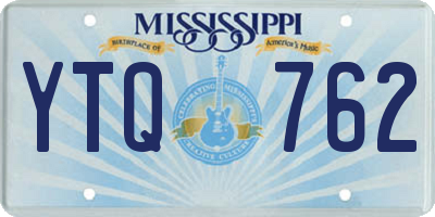 MS license plate YTQ762