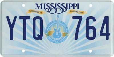 MS license plate YTQ764