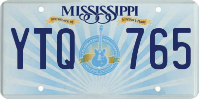 MS license plate YTQ765