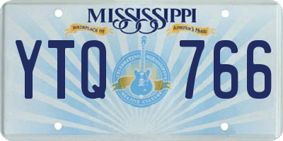 MS license plate YTQ766