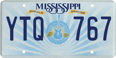 MS license plate YTQ767