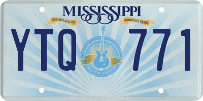 MS license plate YTQ771