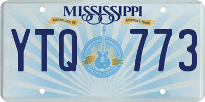 MS license plate YTQ773