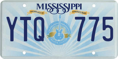 MS license plate YTQ775