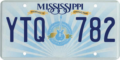 MS license plate YTQ782