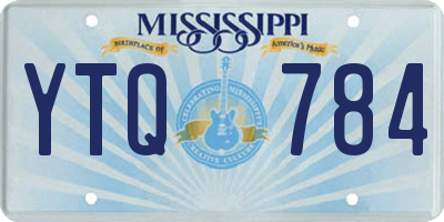 MS license plate YTQ784