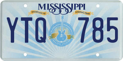 MS license plate YTQ785