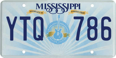MS license plate YTQ786