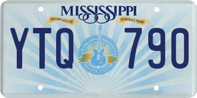 MS license plate YTQ790