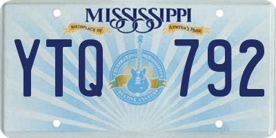 MS license plate YTQ792