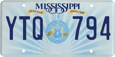 MS license plate YTQ794
