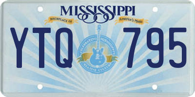 MS license plate YTQ795
