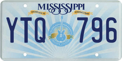 MS license plate YTQ796