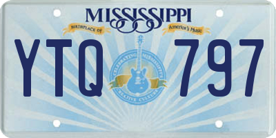 MS license plate YTQ797