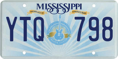 MS license plate YTQ798