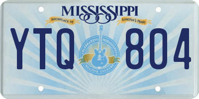 MS license plate YTQ804