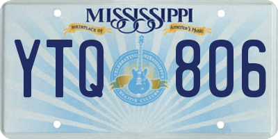 MS license plate YTQ806