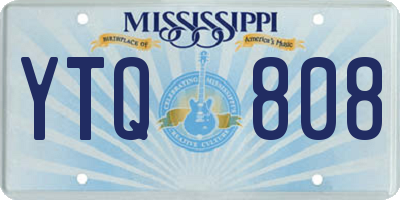 MS license plate YTQ808