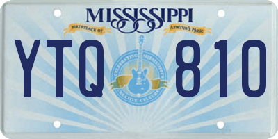 MS license plate YTQ810