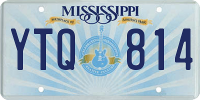 MS license plate YTQ814