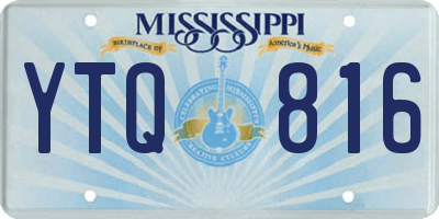 MS license plate YTQ816