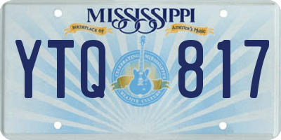 MS license plate YTQ817
