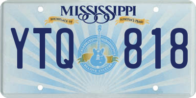 MS license plate YTQ818