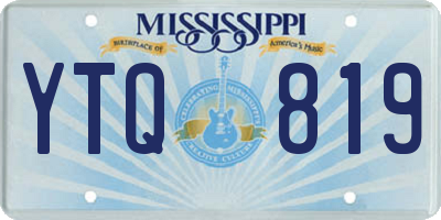 MS license plate YTQ819