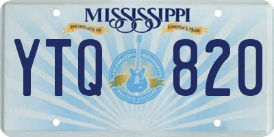 MS license plate YTQ820