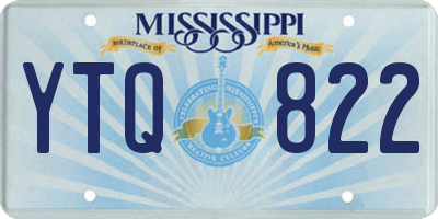 MS license plate YTQ822
