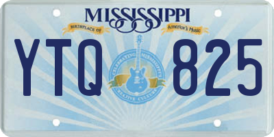 MS license plate YTQ825