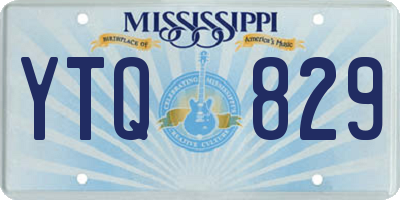 MS license plate YTQ829