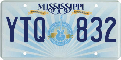 MS license plate YTQ832