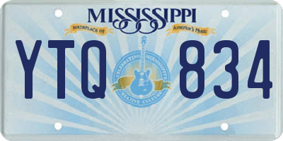 MS license plate YTQ834