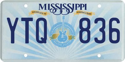 MS license plate YTQ836