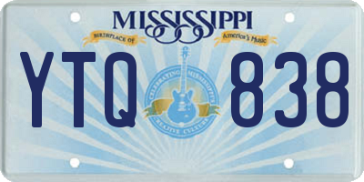 MS license plate YTQ838