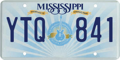 MS license plate YTQ841