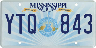 MS license plate YTQ843