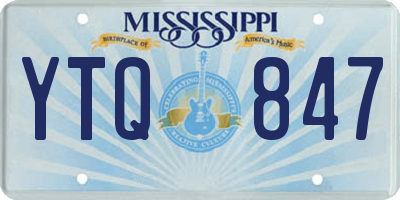 MS license plate YTQ847